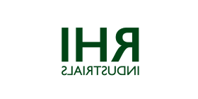 奥镁工业 company logo - dark green uppercase lettering, with 'RHI' in large letters above smaller text of 'INDUSTRIALS'